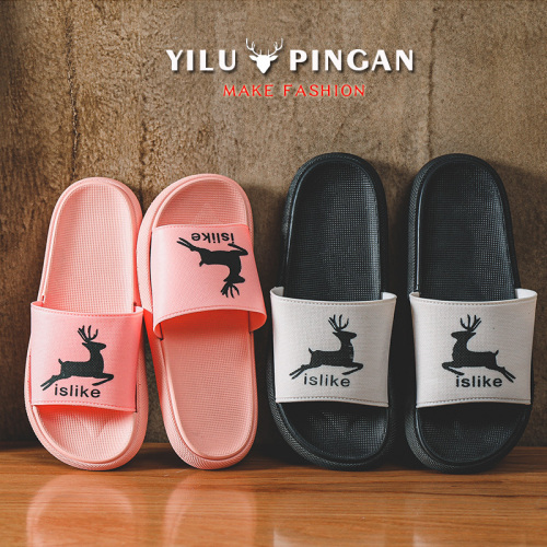 [spot supply] fashion men‘s and women‘s slippers summer outing platform slippers indoor bathroom non-slip couple slippers