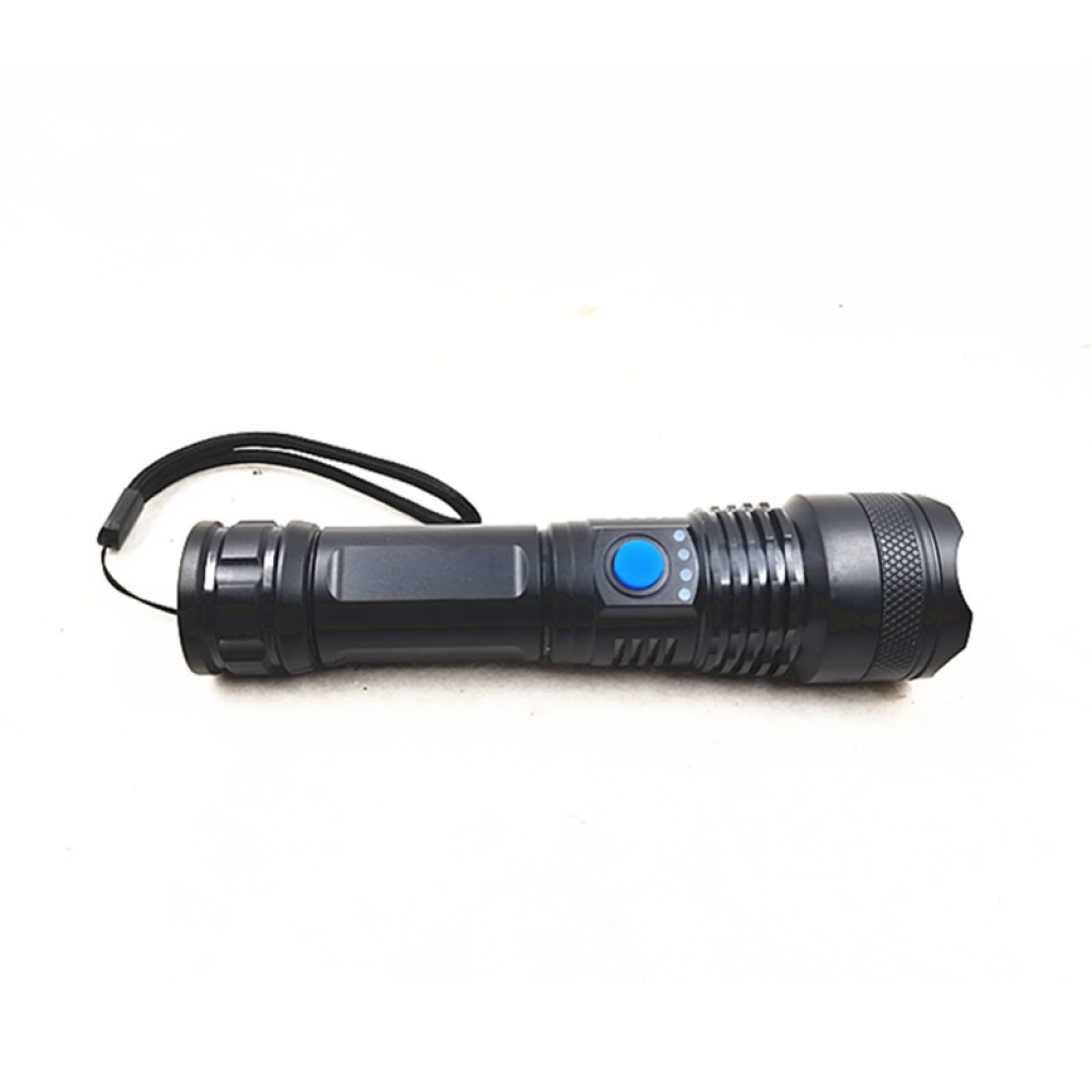速卖通户外便携强光手电筒塑料USB充电OSL高亮移动电源LED手电筒详情7
