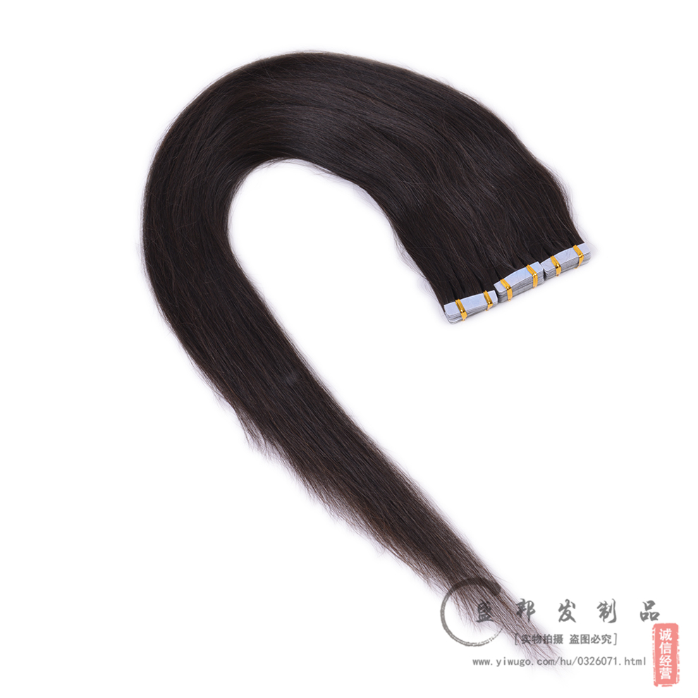 真发接发PU接发纳米无痕发片胶片一片式接发束补接发片自然色_盛邦发制品_义乌购