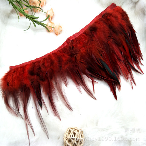 Factory Direct Sales Various Sizes Colorful Pointed Hair Woven Belt Clothing Accessories Crafts DIY Dreamcatcher Headdress Feather