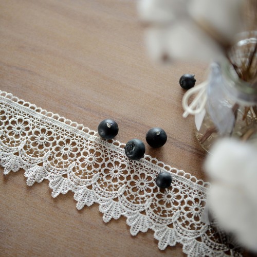 Lace Water Soluble Mesh Cloth Clothes Barcode with Decorative Border Curtain Accessories 7cm Lace 