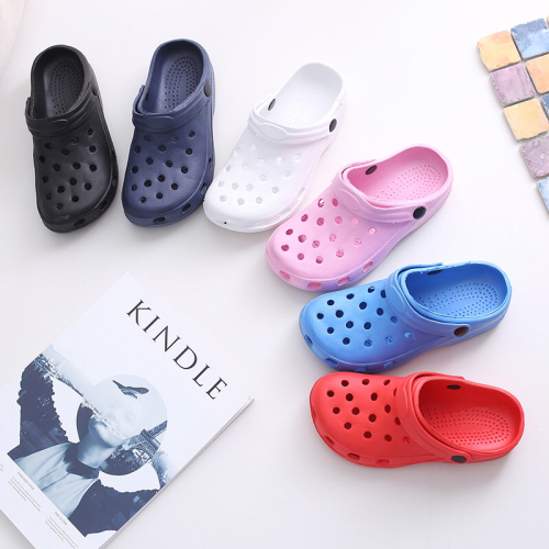 foreign trade summer evc hole shoes boys and girls non-slip breathable 15 holes eva sandals beach slippers sandals factory custom