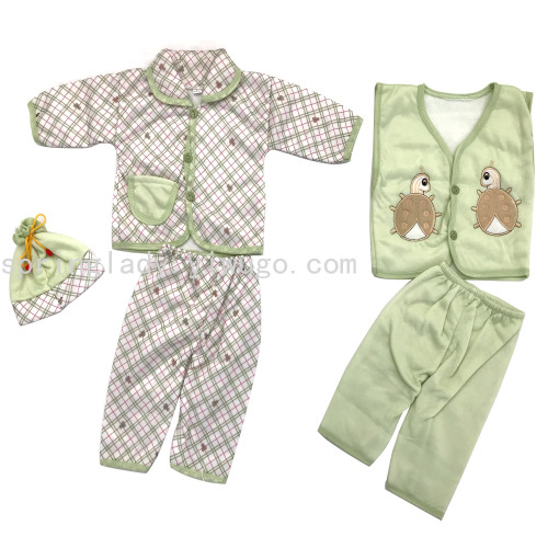 spring lady newborn clothes for babies baby 5-piece set children clothes baby clothes suit wholesale