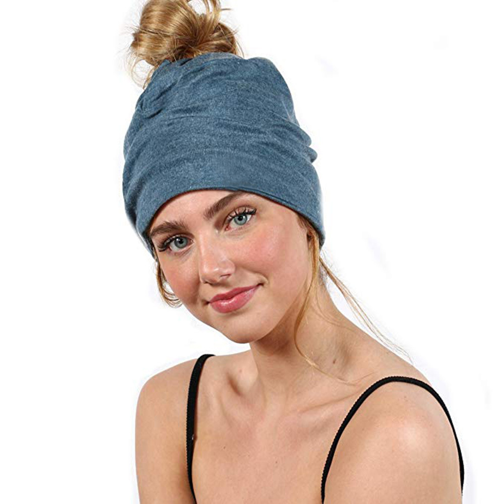 Women's Horse Tail Hat Loose Street Style Sports Knitting Cl...