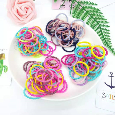 Chicken Frosted Bag Korean Style Children's Rubber Band Baby Hair Ring Hair Friendly String Colored Hair Band Hair Accessories Manufacturer Batch