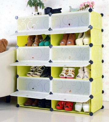 Plastic Shoe Cabinet Simple Assembly Resin Magic Piece Shoe Cabinet Ultra-Thin Multi-Layer Children's Shoes Cabinet Household Shoe Cabinet