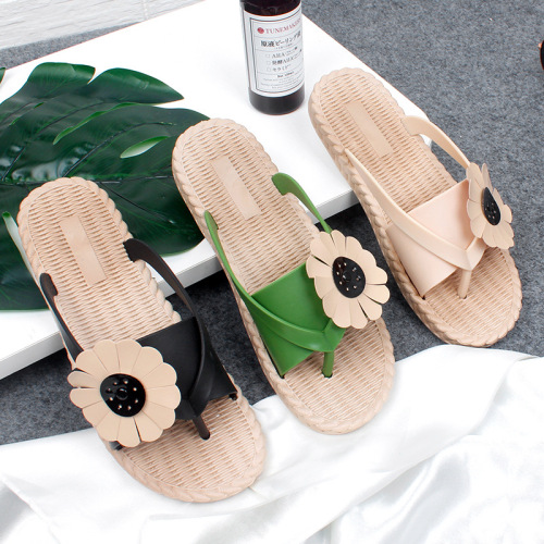 new 2020 slippers women‘s summer sunflower fashion sandals sunflower outdoor beach flip flops foreign trade sandals