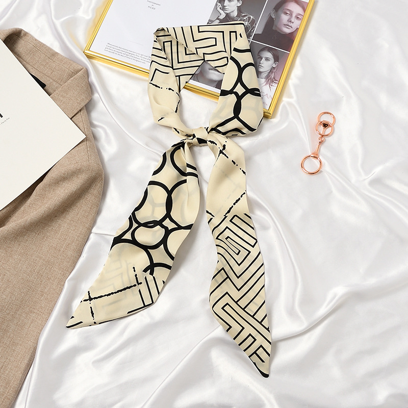 Spring and Autumn New Headband Hair Band Korean Style Thin Long Narrow Scarf Women's Scarf Smal