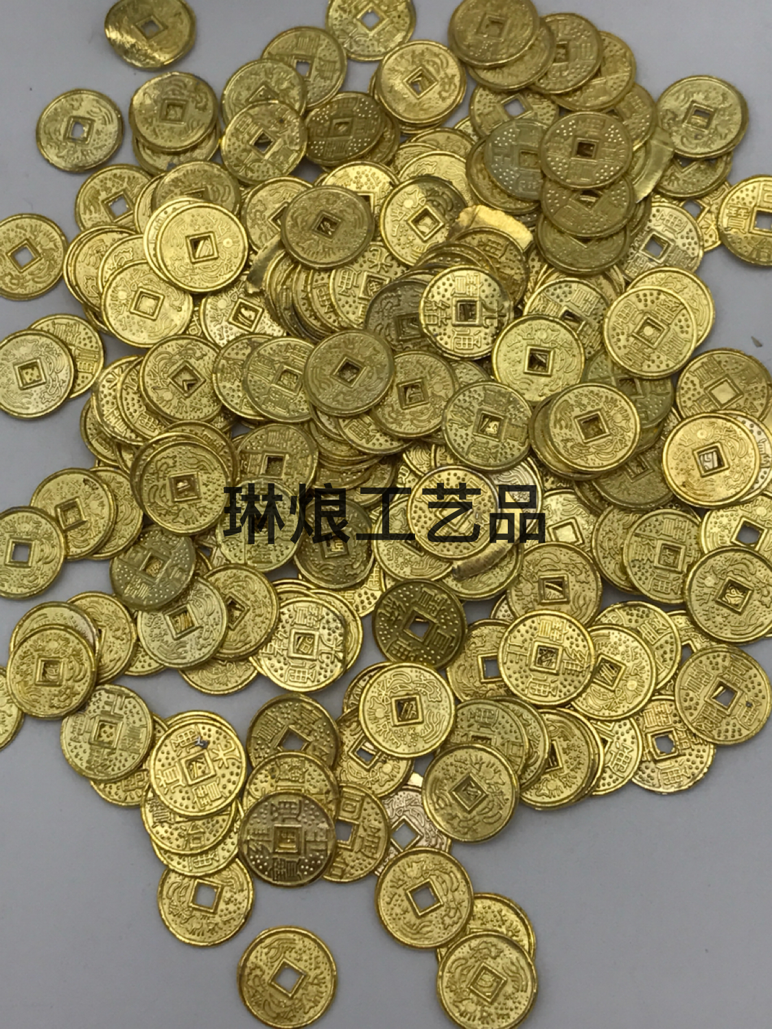 1.0合金青色/金色小钱币1厘米铜钱