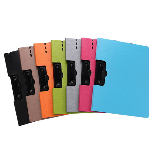 plastic horizontal color folder account materials multi-functional single plywood folding student writing pad customization