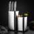 In Stock Wholesale Metal Stainless Steel Knife Holder Knife Holder Creative Stainless Steel Knife Holder Kitchen Toolframe Knife Inserting Storage Rack