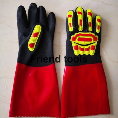 Bumper Strip PVC Gloves