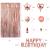 Rose Gold Birthday Party Supplies Happy Birthday Banner INSPIRA Aluminum Foil Balloon Rose Gold Birthday Party Suit
