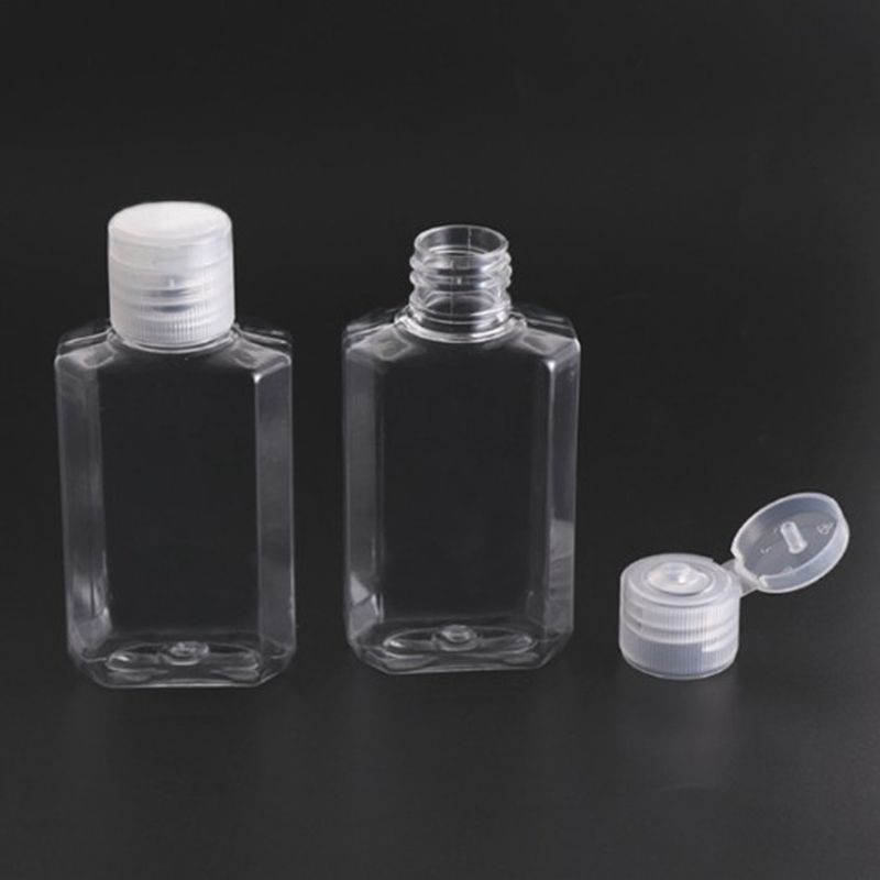 60mlpet Clamshell Bottle Transparent Octagonal Bottle Hand Sanitizer Gel Bottle Liquid Water Bottle