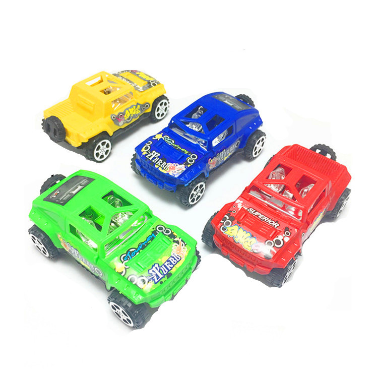 Children's Toy Car Boy Pull Back Car 2 Four-Color 10cm Hummer off-Road Vehicle Toy Car Activity