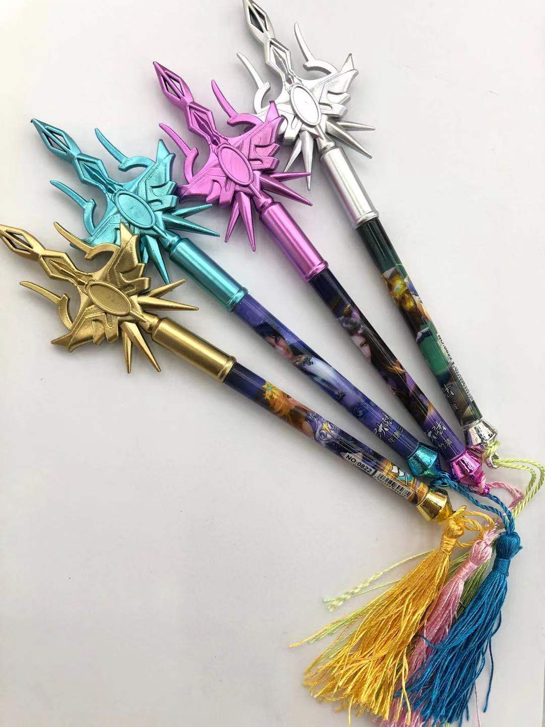 创意可爱武器挂穗造型全针管中性笔 小学生书写奖品文具批发