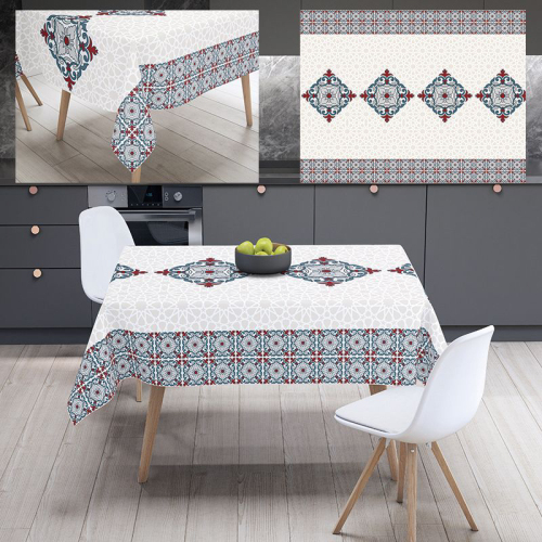 new digital polyester tablecloth printing 1.4*20 m waterproof oil-proof and easy to clean tablecloth