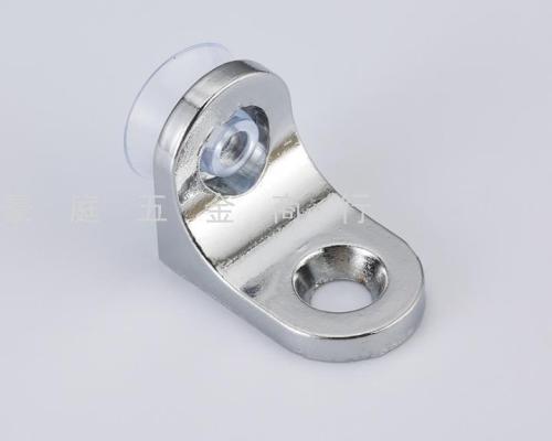 Seven-Shaped Glass Sucker Fillet Plate Holder Fixed Partition Plate Nail Thickened Zinc Alloy Plate Holder Furniture Hardware
