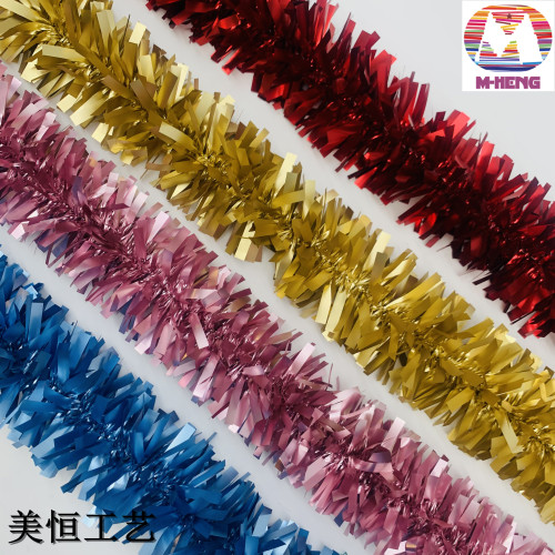 Christmas Tinsel Colorful Strip Door Curtain Rain Silk Door Curtain Christmas Decoration Wedding Holiday Supplies