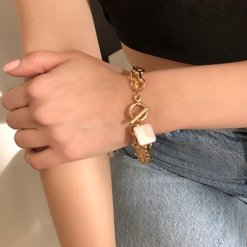 b242 european and american new bracelet women‘s simple niche exaggerated chain bracelet ins style original cold style bracelet