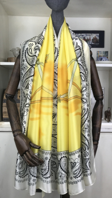 Women's Sun-Proof Shawl Scarf Fashionable Cashew Printed Silk Scarf Spring and Summer New Silk Satin Large Long Scarf