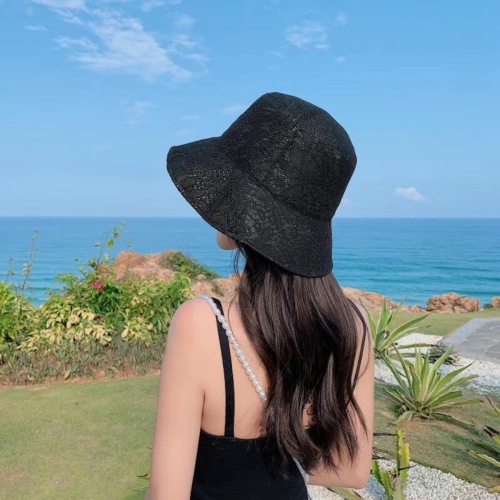 Korean Style Fairy Fisherman Hat UV Protection Sun Hat Sun Protection Basin Hat Lace Hat Beach Hat