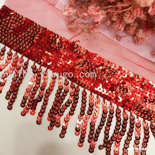 Factory Direct Supply Beads Embroidery Tassel Lace Ethnic Style Sequins Embroidery Tassels Lace