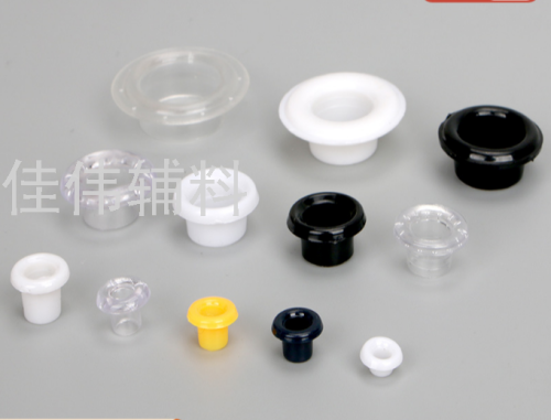 Transparent Plastic Eyelet Button High Quality Environmental Protection Eyelet Button Black and White Plastic Steel Plastic Breathable Hole Button