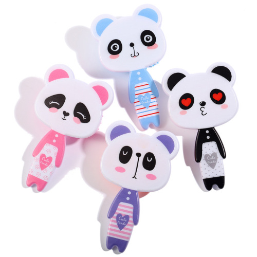 New Panda Airbag Comb Plastic Cartoon Printing air Cushion Hair Comb Children Bear Comb