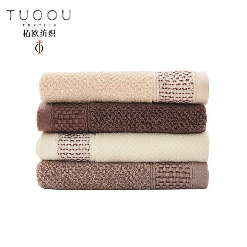 Tuoou Factory Direct Sales Pure Cotton Forging Towel Edge Absorbent Soft 35*75