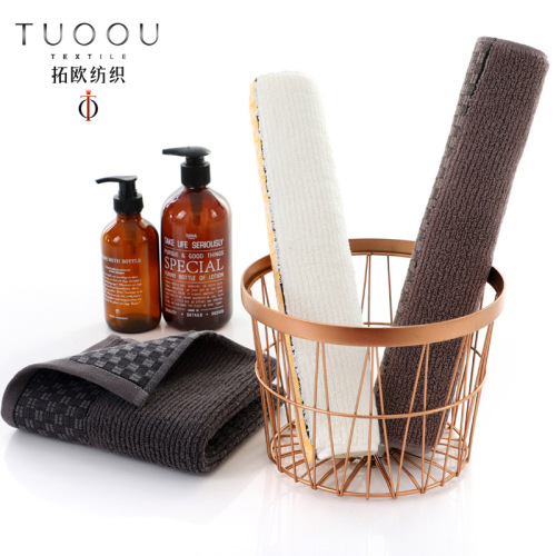 tuoou factory direct plain cotton towel 35*75 bath towel 70*140 three colors optional customizable logo