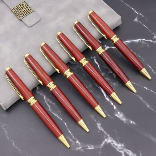 Solid Wood Ballpoint Pen Red Wood Pen bamboo Pen Wood Ballpoint Pen Bamboo Wood Customizable Logo Maple Pen 
