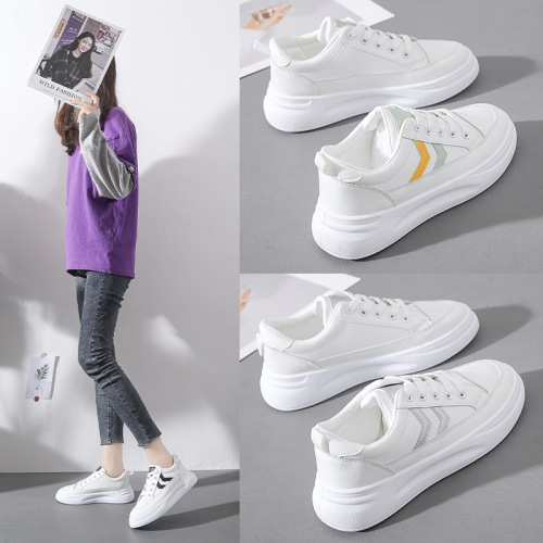 New White Shoes Spring and Summer Fashion Women‘s Sneakers All-Match Fashion Platform Casual Sneakers Women‘s Ins Fashion