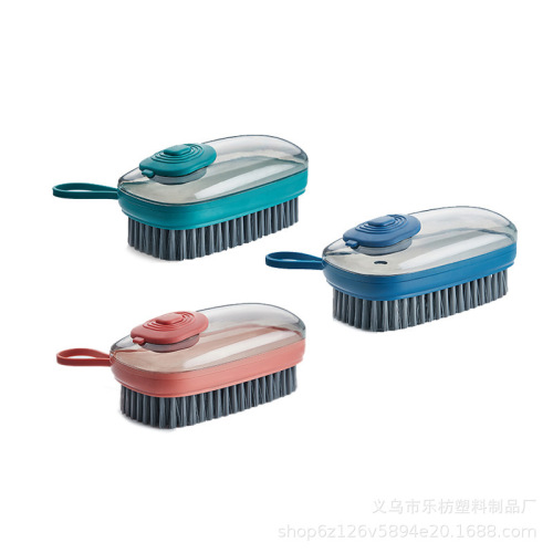 Brush Three-in-One Dishwashing Brush Clothes Pot Brush Multifunctional Brush Kitchen Supplies Automatic Liquid Adding 