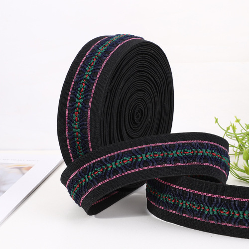 factory direct supply jacquard woven polyester color unilateral knitting computer ribbon clothing accessories can be customized manufacturers