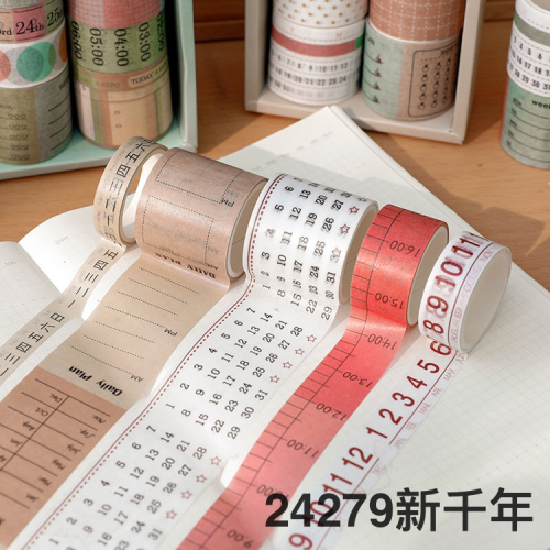 Fresh Ruler Series and More than Paper Adhesive Tape Mixed Colors Hand Account Decorative Tapes