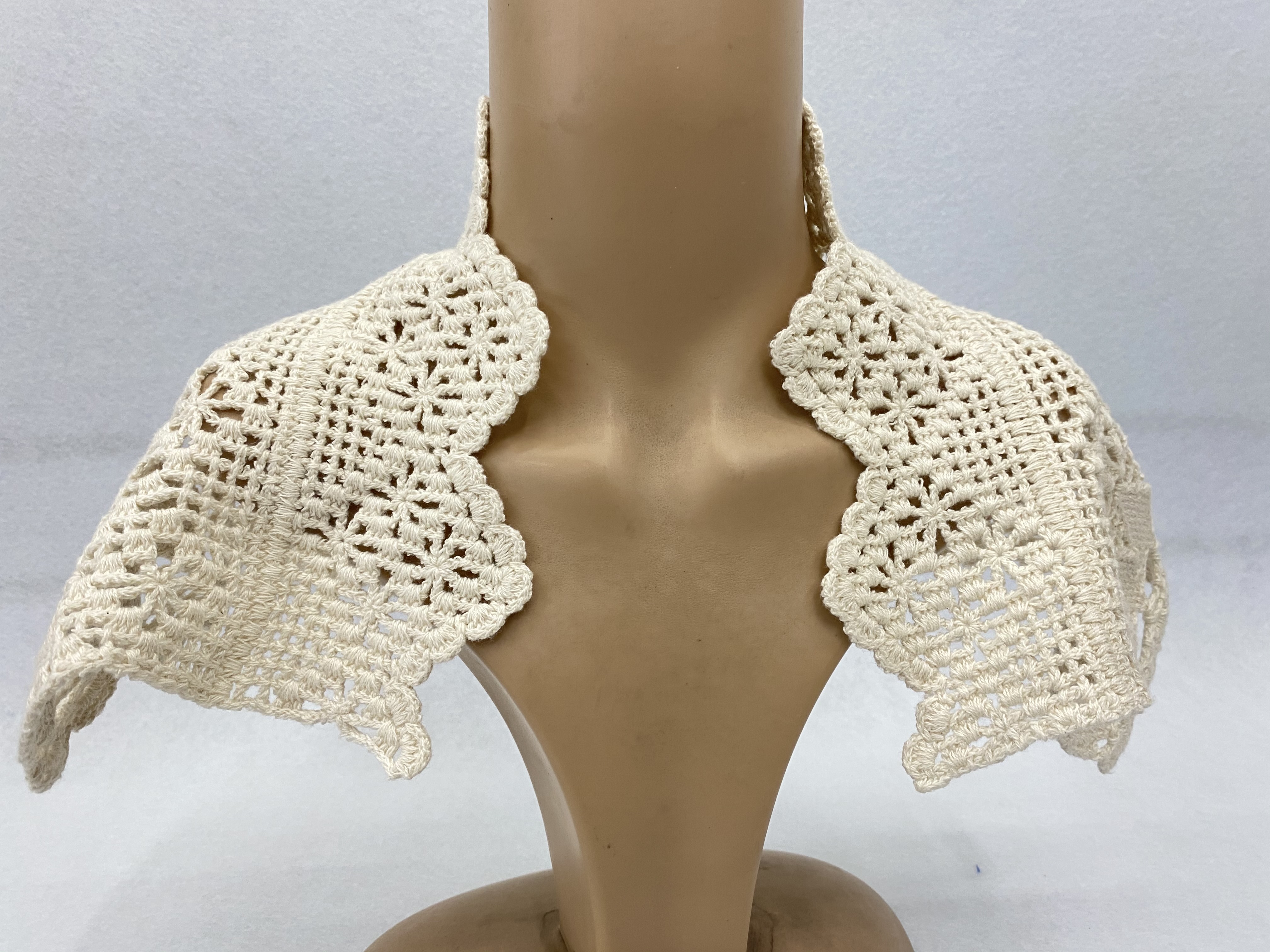 纯手工编织立领纯棉假衣领_义乌伊华花边_义乌购