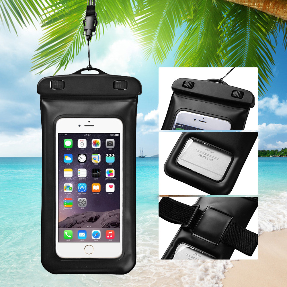ABS Diving Waterproof Cover Armband PVC Beach See-through Drifting Touch Screen Floating Swimming Sp