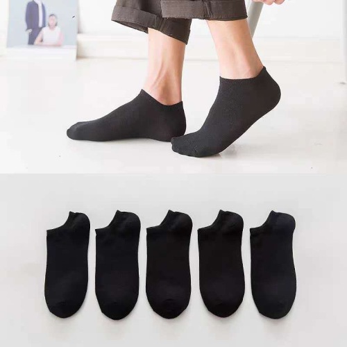 Men‘s and Women‘s Short Socks Low-Cut Invisible Socks Black White Gray Solid Color Cotton Cheap Socks Wholesale Customization