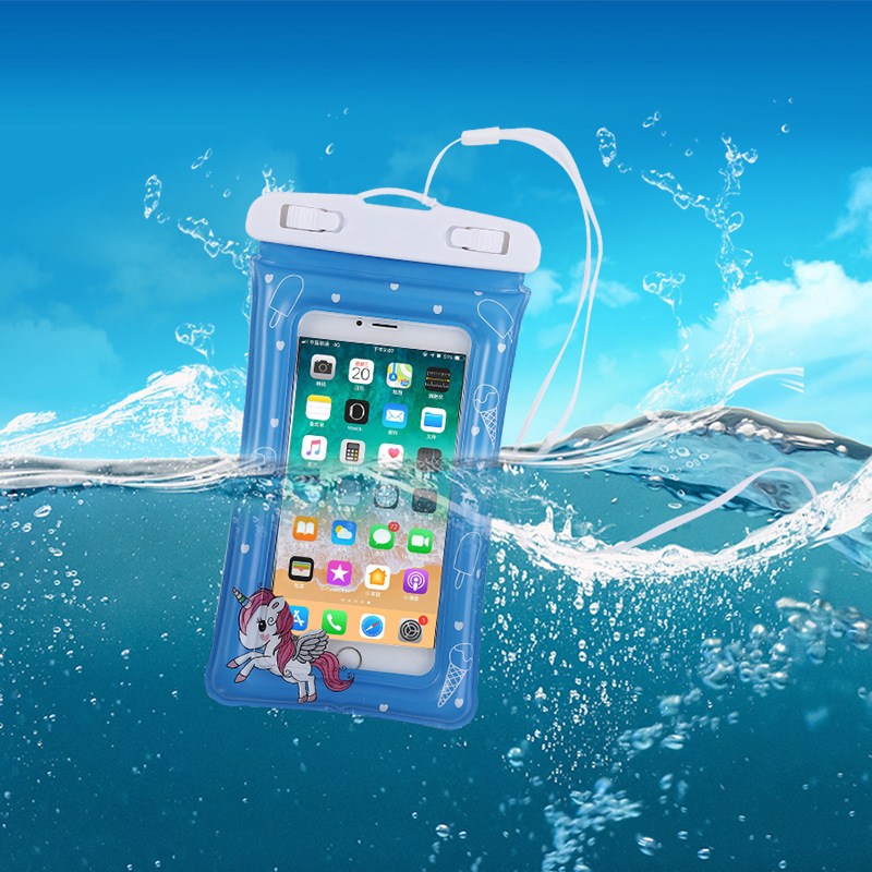 Floating Airbag Mobile Phone Waterproof Bag Touch Screen Swimming Transparent Inflatable Waterproof 