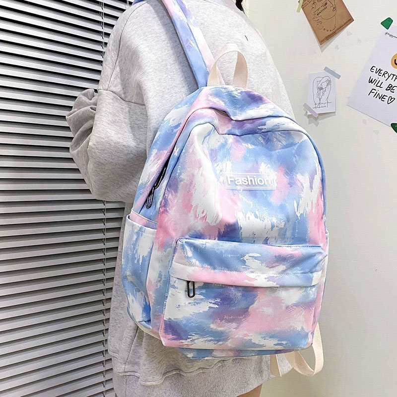 Backpack Japanese Style 2021 New Ins Cute Girl Gradient Color Tide Large Capacity Versatile Travel S
