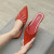 Pointed-Toe Slippers New Korean Style Half-Pack Sandals Fashionable Outdoor Casual All-Match Internet-Famous Slippers Pleated Sandals