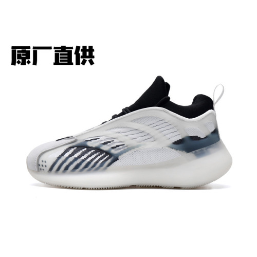 36-44 High-Explosion Coconut Shoes Couple 700v3 Popcorn Soft Bottom Breathable Flying Woven White Shoes Sports Trendy Casual Shoes