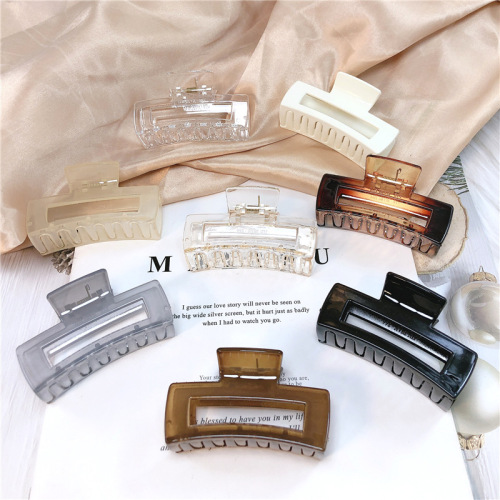 Japanese and Korean Ins Cross Large clip Headdress Barrettes Back Head Simple Style Temperament Hairpin