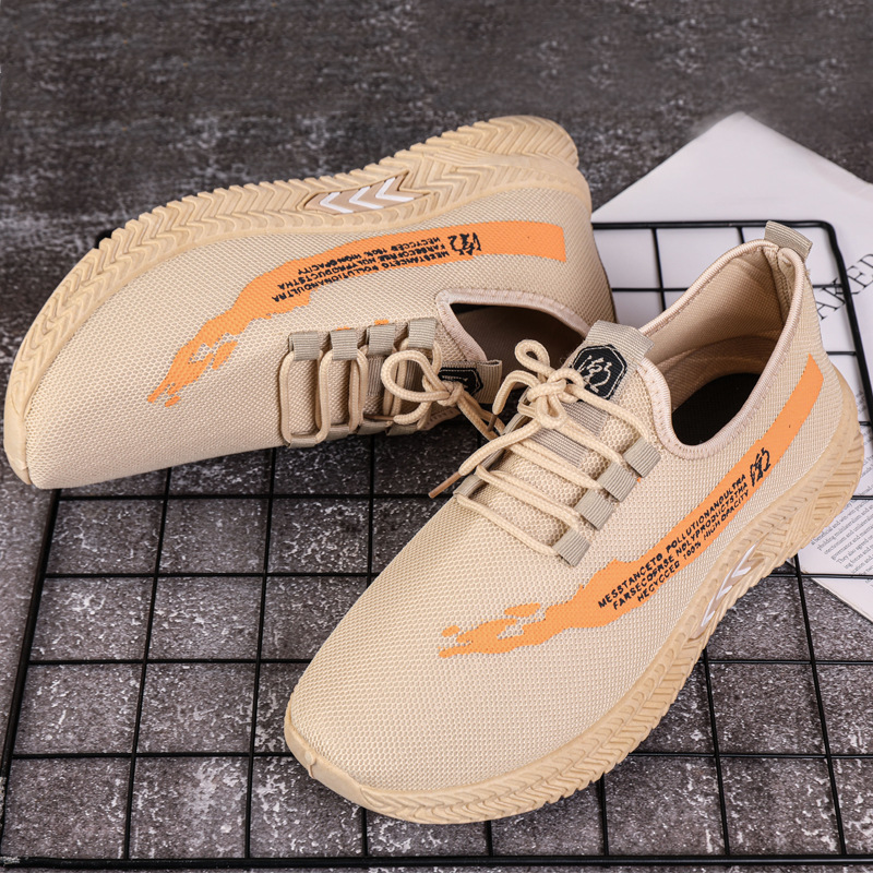 Men's Shoes 2021 Spring New Casual Sports Shoes Breathable Mesh Summer Running Shoes Korean Fas
