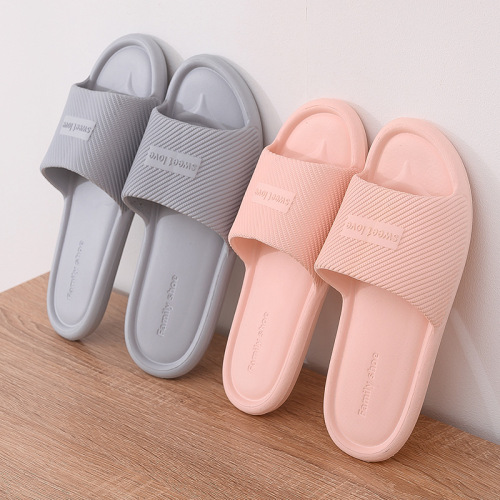 Household Slippers Summer Non-Slip Indoor Couple Household Sandals Women‘s Lightweight and Wear-Resistant Home Slippers