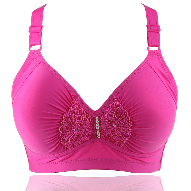 large size thin solid color adjustable push up b