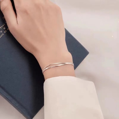 925 silver sansheng iii bracelet fashion bracelet korean simple personality girlfriends fresh online live jewelry