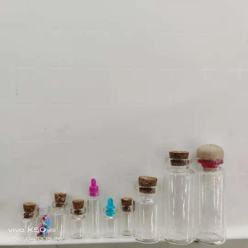 Cork Essential Oil Wishing Control Sealed Transparent Bottle Test Tube Drift Bottle