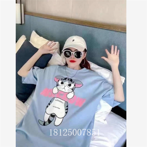 internet hot super popular cotton short sleeve t-shirt female summer new plus size loose korean style harajuku style top fashion